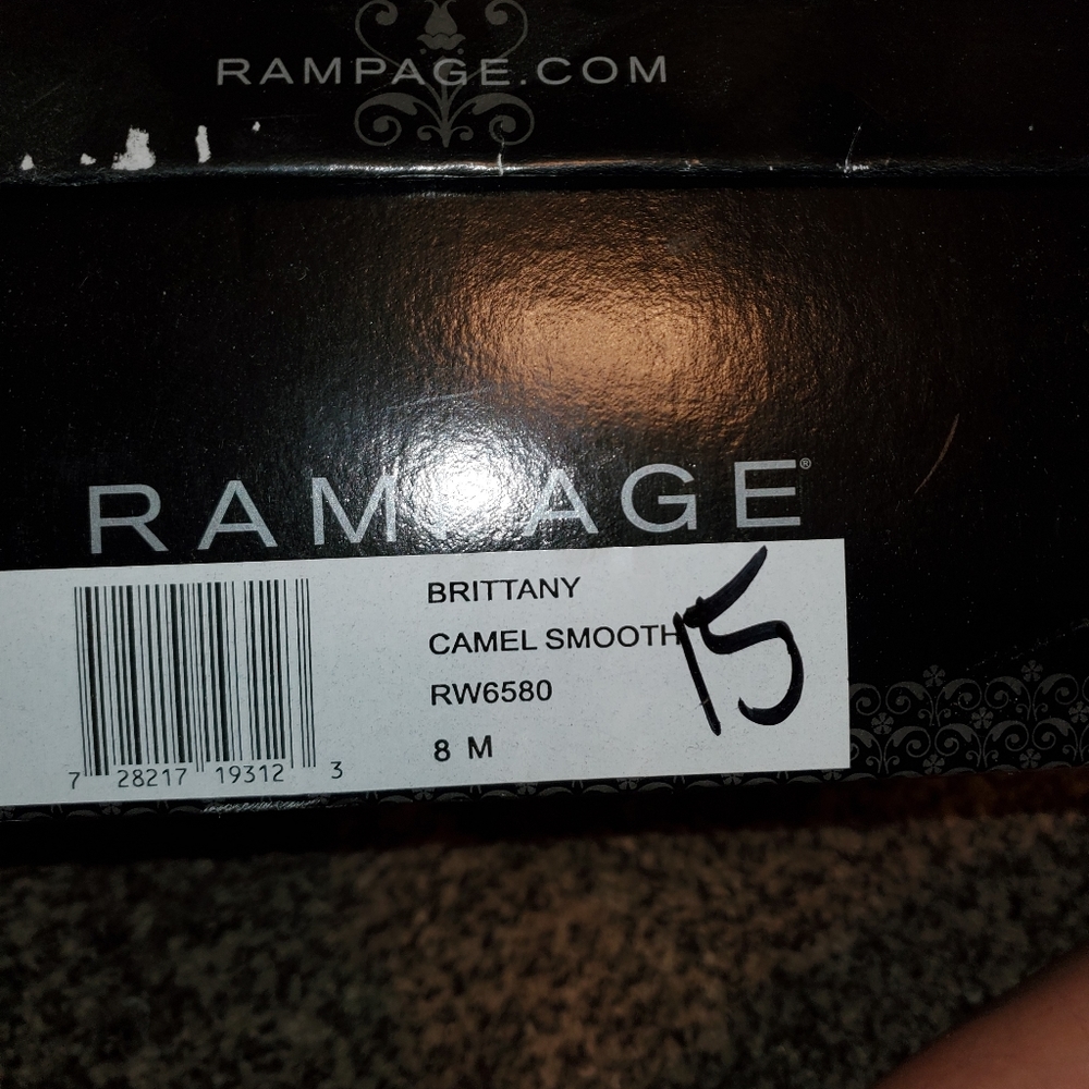 Rampage camel tall boots